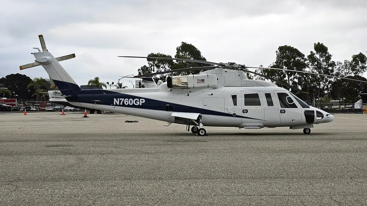 Sikorsky S-76D helicopter photographed in flight or on the ground