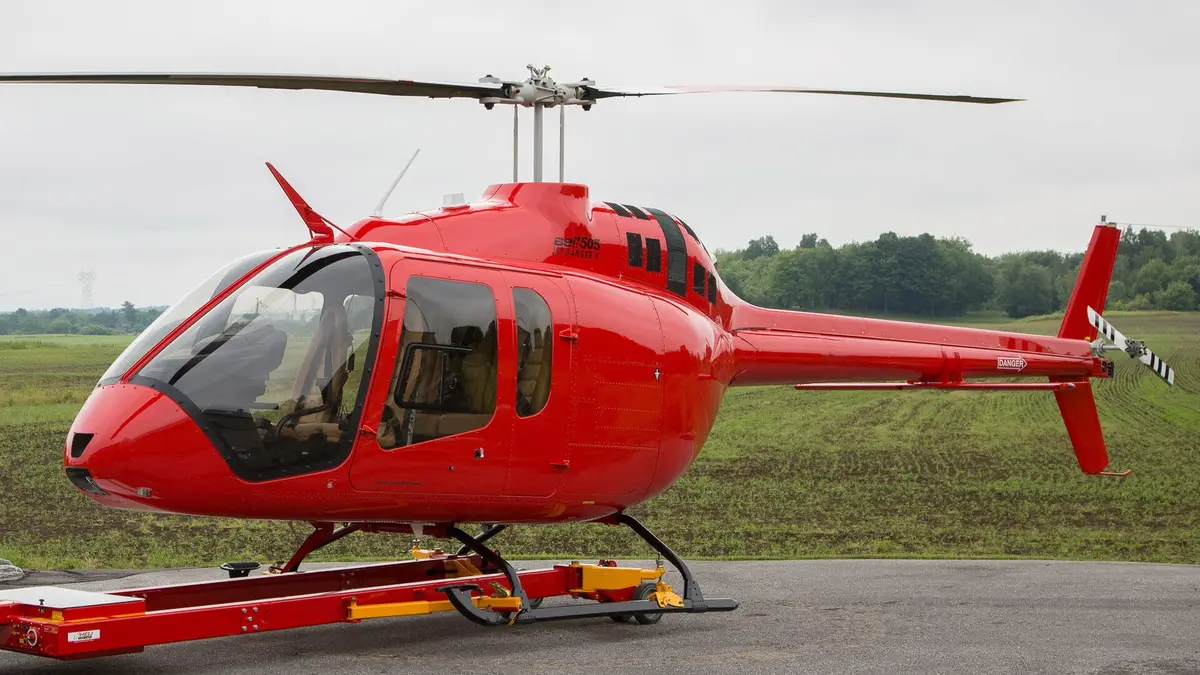 Bell 505 Jet Ranger X helicopter photographed in flight or on the ground