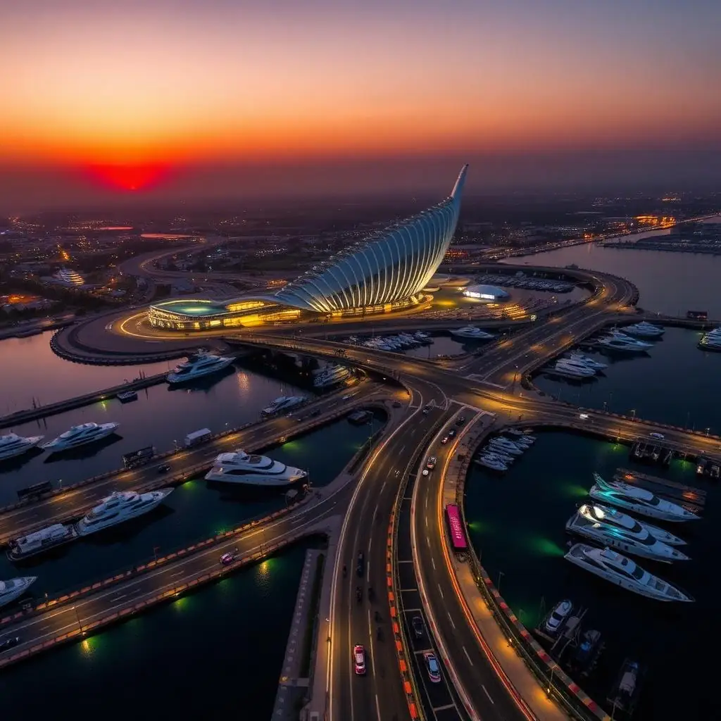 Abu Dhabi Grand Prix — private helicopter transfer from DXB to Abu Dhabi