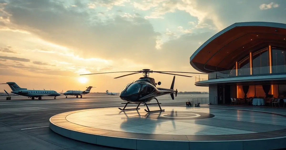 Dubai Airshow — private helicopter transfer from DXB to Dubai