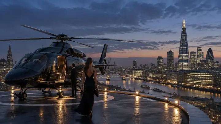 London Fashion Week — private helicopter transfer from FAB to London