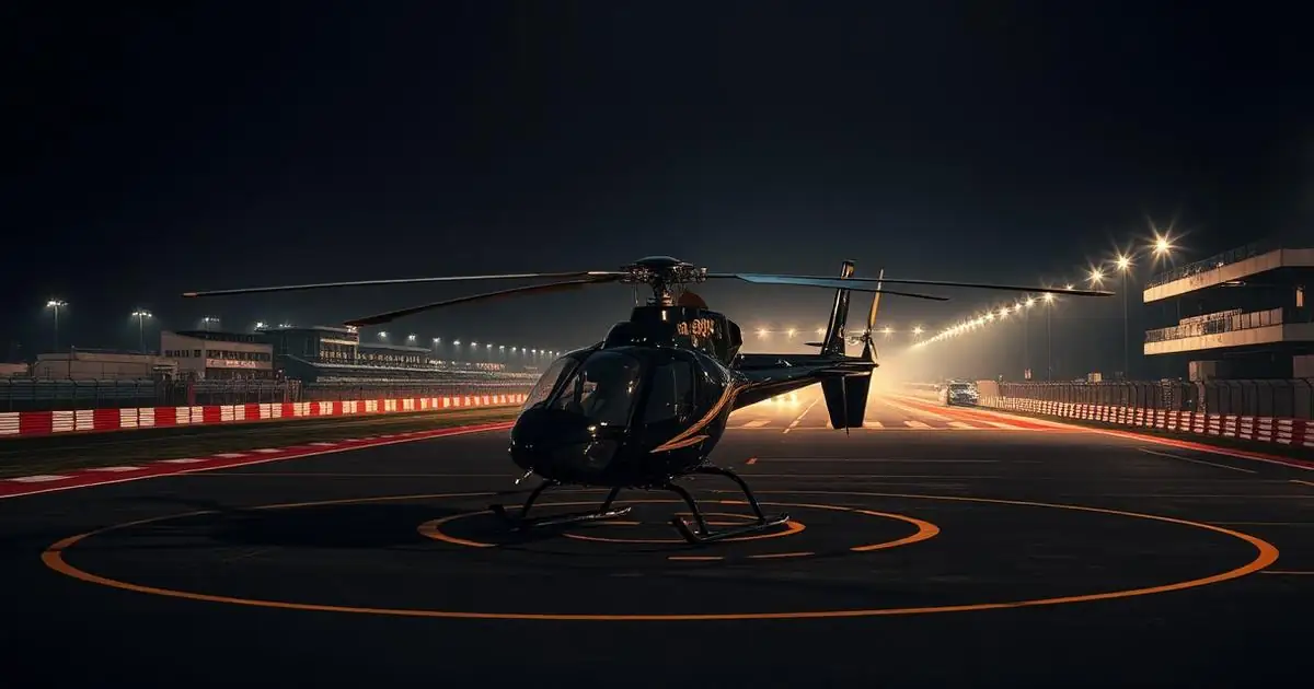 Isle of Man TT — private helicopter transfer from IOM to Douglas