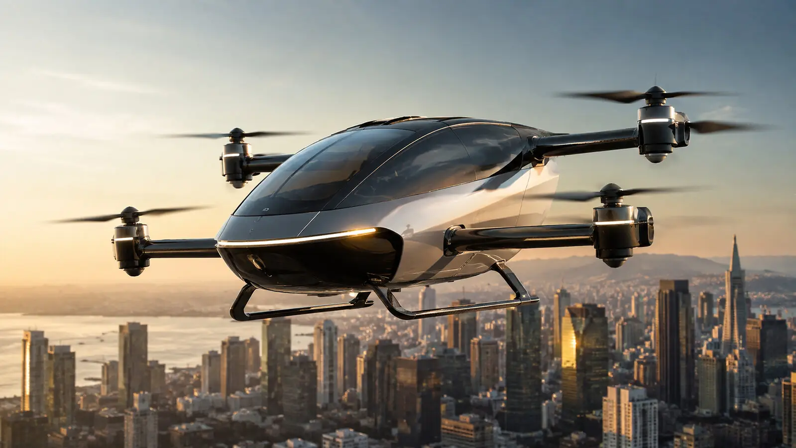 eVTOL air taxi representing the SkyMatch Group air mobility announcement