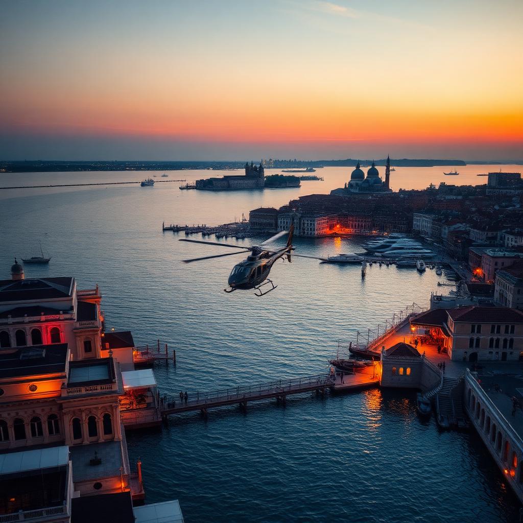 Venice Film Festival — private helicopter transfer to Venice