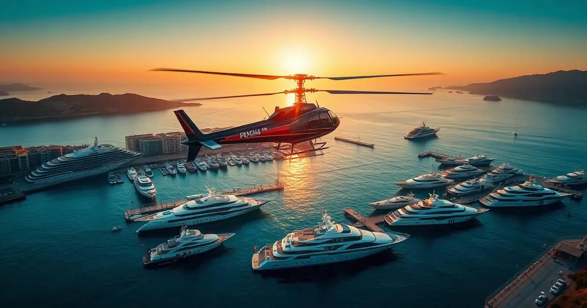 Limassol Boat Show — private helicopter transfer from LCA to Limassol