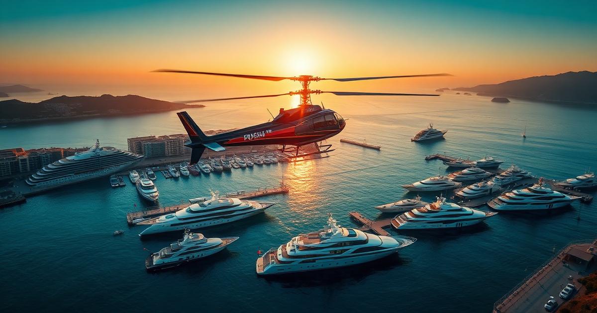 Limassol Boat Show — private helicopter transfer from LCA to Limassol