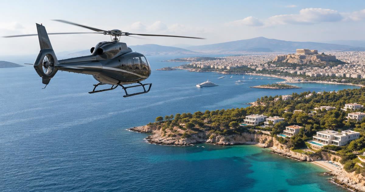 Wie sich die Kosten für einen Hubschrauber-Charter ab Athen zusammensetzen